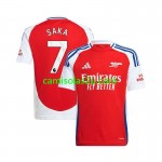 Camisolas de futebol Arsenal Bukayo Saka 7 Equipamento Principal 2024/25 Manga Curta